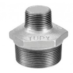 NIPLE DUPLO TUPY RED BSP 3/8X1/4