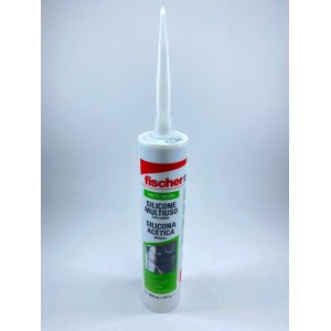 SILICONE ACETICO PRETO 260 ML FISCHER